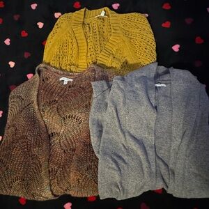Lot of 3 Maurice’s Women’s Cardigans 3x